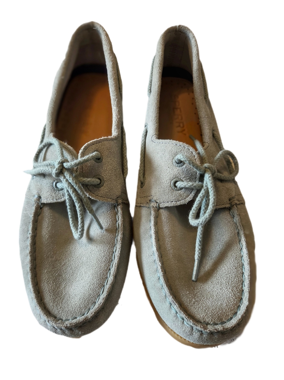Sperry // A/O 2 EYE MM-330 // Boat Shoes // Light Green // US 10